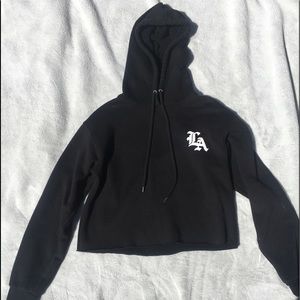 Black Forever 21 cropped hoodie!!